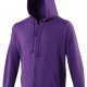 School or college zipped hoodie in classic sweatshirt fabric for everyday wear