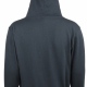 School or College Zipped Hoody Zoodie with Contrast Colour Hood and Drawcords