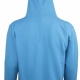 School or College Zipped Hoody Zoodie with Contrast Colour Hood and Drawcords