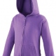 School or college zipped hoodie in sweatshirt fabric for everyday wear