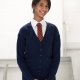 School uniform knitted cardigan soft acrylic with same colour buttons