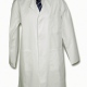 School craft lab science coat in white cotton drill with side pockets