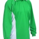 Team football kit jersey shirt long sleeved top with contrast panels and piping