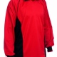 Team football kit jersey shirt long sleeved top with contrast panels and piping