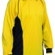 Team football kit jersey shirt long sleeved top with contrast panels and piping