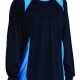 Team football kit jersey shirt long sleeved top with contrast panels