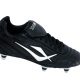 School sports football boots with lace up fastening and moulded stud 
