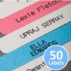School printed iron on name tape label for securely labelling school uniform 