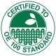 Eco school wear uniform containing organic cotton certified to OE Standard 100