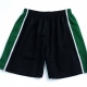 Rugby Shorts Heavyweight Polyester with Contrast Colour Side Panels - Black / Emerald / White Rugby Shorts Heavyweight Polyester with Contrast Colour Side Panels