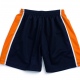 Rugby Shorts Heavyweight Polyester with Contrast Colour Side Panels - Navy Blue / Amber / White Rugby Shorts Heavyweight Polyester with Contrast Colour Side Panels