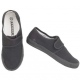 School PE black pumps plimsolls with velcro fastening for sports, games and gym