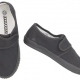 School PE black pumps plimsoles with velcro fastening for sports, games and gym