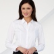 Brook Taverner ladies Palena semi fitted long sleeve blouse, cotton rich