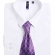 Stylish polyester check line pattern tie 57" in length and 4" blade width