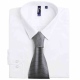 Stylish polyester tie 57" in length and 4" blade width check effect