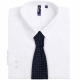 Stylish polyester colour micro dot pattern tie 57" in length and 3" blade width
