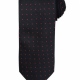 Stylish polyester micro dot pattern tie 57" in length and 3" blade width