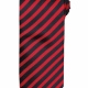 Stylish polyester stripe pattern tie 57" in length and 3" blade width