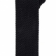 Stylish knit effect polyester slim tie 57" in length and 2" blade width