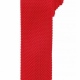 Stylish knit effect polyester slim tie 57" in length and 2" blade width