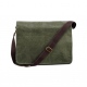 School college canvas despatch bag, adjustable shoulder strap & zipped interior