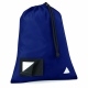 School Sports Shoe Pump Bag with reflective triangles and name card