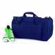 School sports holdall with webbed shoulder strap and zippered pockets