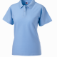 School staff fitted polo shirt ladies fit and style with unique double yarn