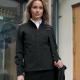 Ladies/Womens Fitted and Lined Soft Shell Jacket, Water Repellent and Breathable