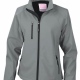 Ladies/Womens Fitted and Lined Soft Shell Jacket, Water Repellent and Breathable