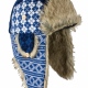 School wear sherpa hat, micro fleece lining, densely knitted outer faux fur trim