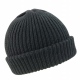 School wear double knit whistler hat, chunky soft knit, hem turn up option 