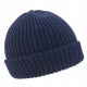 School wear double knit whistler hat, chunky soft knit, hem turn up option 