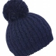 School wear chunky knit hat with huge self coloured pom pom, warm soft acrylic