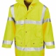 Waterproof Reflective Safety Coat Jacket with Insulated Linig and Hood