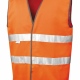 Motorist high visibility safety vest, hi viz bands, fluorescent yellow & orange