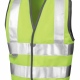 School wear hi vis waistcoat with velcro fastening and polyester bound seams