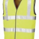 Riders hi viz vest with velcro fastening offering maximum visibility protection