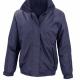  Fleece Lined Waterproof Coat, Lightweight with Foldaway Hood 