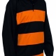 Rugby Top Contrast Hoops Reversible Shirt High Performance 100% Wick Polyester - Black / Amber Rugby Top Contrast Hoops Reversible Shirt High Performance 100% Wick Polyester