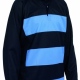 Rugby Top Contrast Hoops Reversible Shirt High Performance 100% Wick Polyester - Navy / Sky Rugby Top Contrast Hoops Reversible Shirt High Performance 100% Wick Polyester