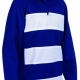 Rugby Top Contrast Hoops Reversible Shirt High Performance 100% Wick Polyester - Royal / White Rugby Top Contrast Hoops Reversible Shirt High Performance 100% Wick Polyester