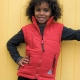 School wear uniform school padded bodywarmer, fleece lining, concealed hood