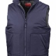 Body warmer gilet, fleece lined, water repellent, windproof and insulated