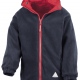 School waterproof coat reversible fleece jacket in colours for approved uniform 