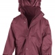 Eco school wear waterproof coat with reversible fleece school uniform jacket 