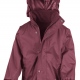 School waterproof coat reversible fleece jacket in colours for approved uniform 