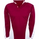 Reversible rugby shirt jersey with contrast colour polyester panels 
