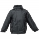 School wear uniform waterproof coat with fleece lining and reflective piping